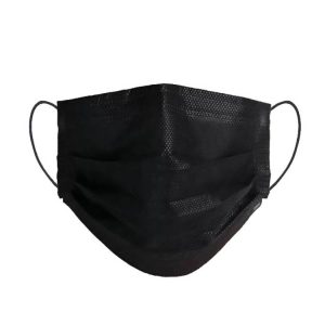 Non Woven Black Face Mask 3 Ply with Earloop